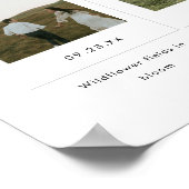 Modern 1st Anniversary 12 Photo Custom Couple Poster (Hoek)