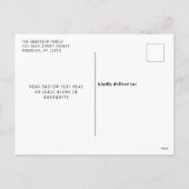 Modern 2021 Gelukkig Nieuwjaar Bold Typography Fot Feestdagenkaart (Achterkant)