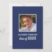 Modern 2022 Afstuderen de marinepartij Graduation Kaart (Achterkant)