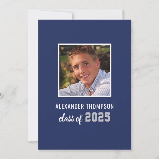 Modern 2022 Afstuderen de marinepartij Graduation  Kaart (Achterkant)