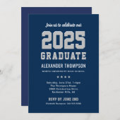 Modern 2022 Afstuderen de marinepartij Graduation Kaart (Voorkant / Achterkant)