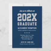 Modern 2022 Afstuderen de marinepartij Graduation Kaart (Voorkant)