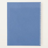 Modern 2022 Elegant Blue Personalized Name Planner (Achterkant)