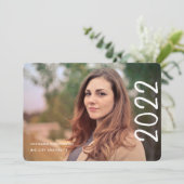 Modern 2022 Script 1 Foto University Afstuderen Aankondiging (Staand voorkant)