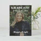 Modern 2023 afstuderen aankondiging Open House (Staand voorkant)