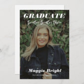 Modern 2023 afstuderen aankondiging Open House (Voorkant / Achterkant)