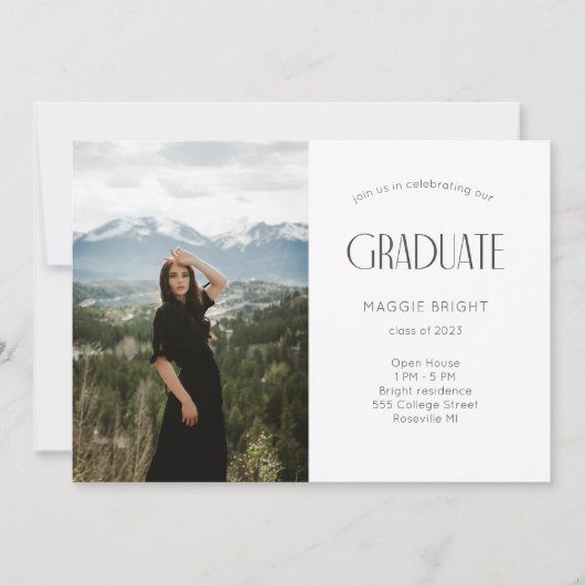 Modern 2023 afstuderen Open House Celebration (Voorkant)