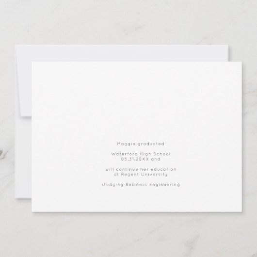 Modern 2023 afstuderen Open House Celebration (Achterkant)