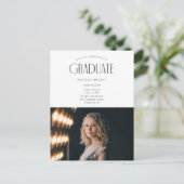 Modern 2023 afstuderen Open House Celebration Briefkaart (Staand voorkant)