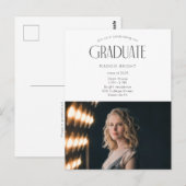 Modern 2023 afstuderen Open House Celebration Briefkaart (Voorkant / Achterkant)