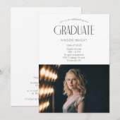 Modern 2023 afstuderen Open House Celebration Kaart (Voorkant / Achterkant)