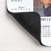 Modern 2023 Agenda Uw foto en naam op wit Muismat (Hoek)