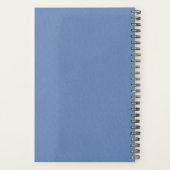 Modern 2023 Elegant Blue Personalized Name Planner (Achterkant)