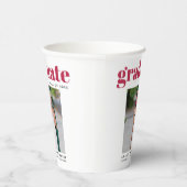 Modern 2024 Afstudeerder Foto Papieren Bekers (Rechts)