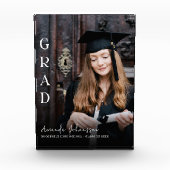 Modern 2024 Afstudeerder wit Script Overlay Keepsa Fotoblokken (Voorkant)