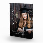 Modern 2024 Afstudeerder wit Script Overlay Keepsa Fotoblokken (Rechts)