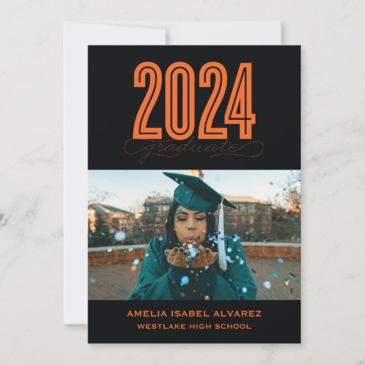 MODERN 2024 AFSTUDEREN | FOTO AFSTUDEREN UITNODIGI KAART (Voorkant)