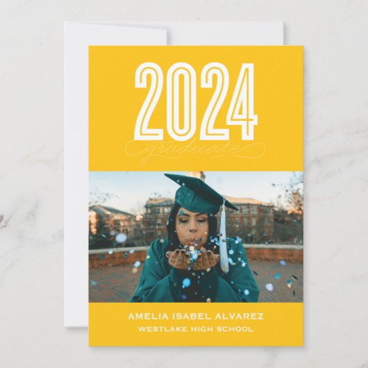 MODERN 2024 AFSTUDEREN | FOTO AFSTUDEREN UITNODIGI KAART (Voorkant)