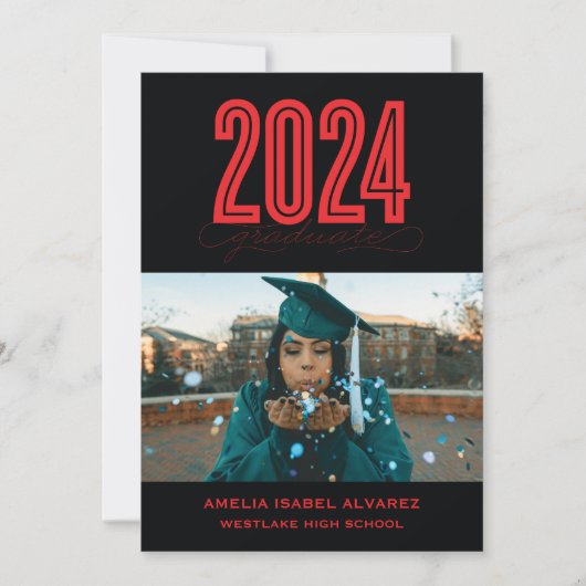 MODERN 2024 AFSTUDEREN | FOTO AFSTUDEREN UITNODIGI KAART (Voorkant)