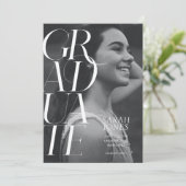 Modern 2024 College Foto Afstuderen Aankondiging (Staand voorkant)