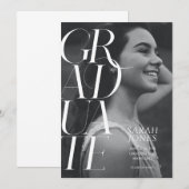 Modern 2024 College Foto Afstuderen Aankondiging (Voorkant / Achterkant)