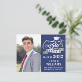 Modern 2024 FOTO Graduation Party Uitnodiging (Staand voorkant)