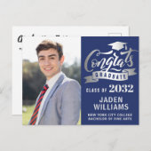 Modern 2024 FOTO Graduation Party Uitnodiging (Voorkant / Achterkant)