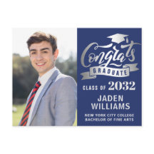 Modern 2024 FOTO Graduation Party Uitnodiging