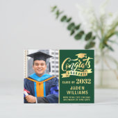 Modern 2024 FOTO Graduation Party Uitnodiging (Staand voorkant)