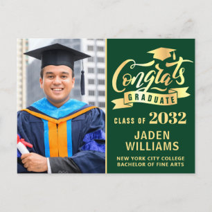Modern 2024 FOTO Graduation Party Uitnodiging
