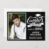 Modern 2024 FOTO Graduation Party Uitnodiging (Voorkant / Achterkant)
