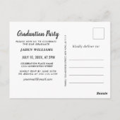 Modern 2024 FOTO Graduation Party Uitnodiging (Achterkant)