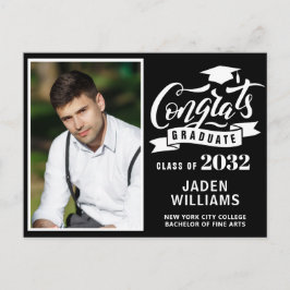 Modern 2024 FOTO Graduation Party Uitnodiging