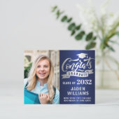 Modern 2024 FOTO Graduation Party Uitnodiging (Staand voorkant)