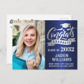 Modern 2024 FOTO Graduation Party Uitnodiging (Voorkant / Achterkant)