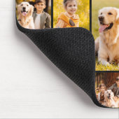 Modern 2024 Kalender 6 Fotocollage Zwart Agaat Muismat (Hoek)