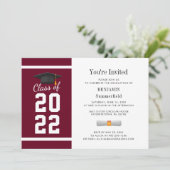 Modern 2025 Class Graduation Party Kaart (Staand voorkant)