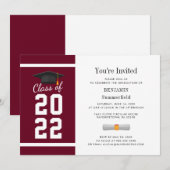 Modern 2025 Class Graduation Party Kaart (Voorkant / Achterkant)