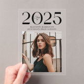 Modern 2025 Foto Acryl Afstuderen Aankondiging (Insitu (Draagbaar))