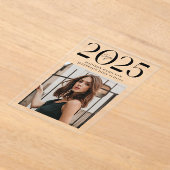 Modern 2025 Foto Acryl Afstuderen Aankondiging (Laagn)