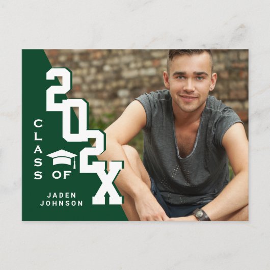 Modern 2025 FOTO Afstudeerder Graduation Party Inv Briefkaart (Voorkant)