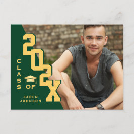 Modern 2025 FOTO Afstudeerder Graduation Party Inv Briefkaart