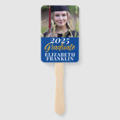 Modern 2025 Foto Afstuderen School Kleuren Handwaaier (Achterkant)