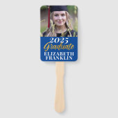 Modern 2025 Foto Afstuderen School Kleuren Handwaaier (Voorkant)