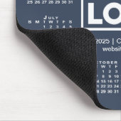 Modern 2025 Kalender Business Logo Navy Blauw Muismat (Hoek)