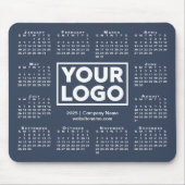 Modern 2025 Kalender Business Logo Navy Blauw Muismat (Voorkant)