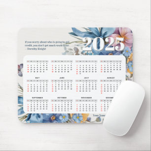 Modern 2025 Kalender Quote & Gepersonaliseerde Naa Muismat