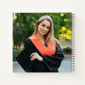 Modern 2025 Navy foto afstuderen Party Gastboek Notitieboek (Achterkant)