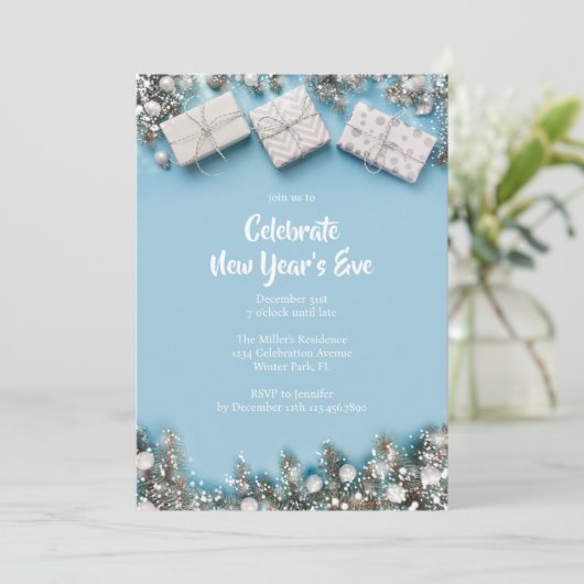 Modern 2025 Nieuwjaarsfeest Kaart (Staand voorkant)