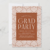 Modern 2025 Rust 3 foto afstudeerfeest Kaart (Achterkant)